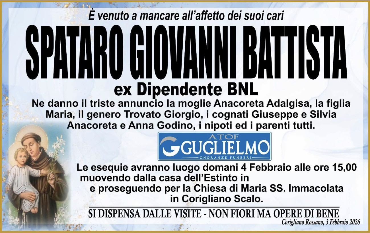 Ritratto di Giovanni Battista Spataro