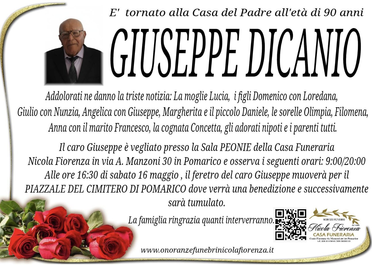 Necrologio di Giuseppe Dicanio