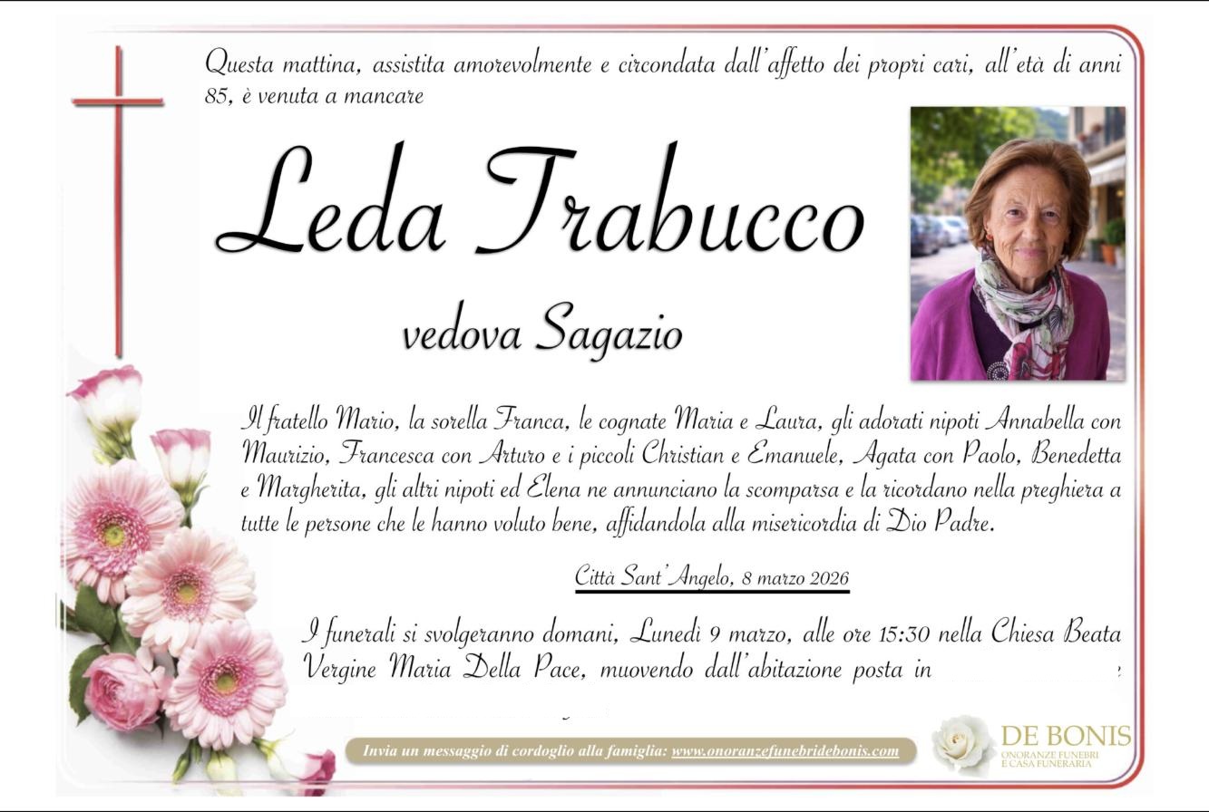 Necrologio di Leda Trabucco