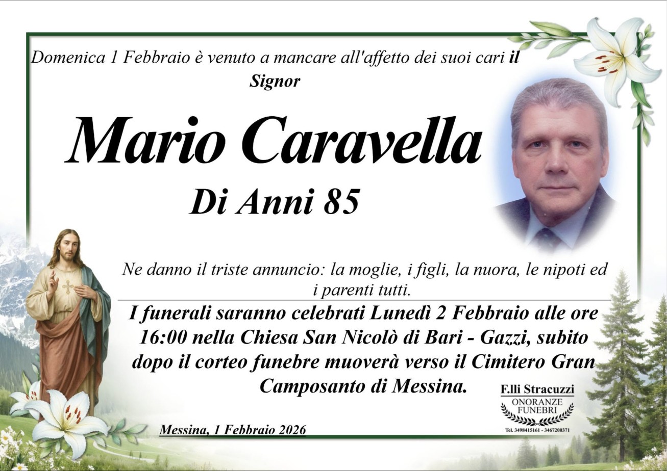 Necrologio di Mario Caravella