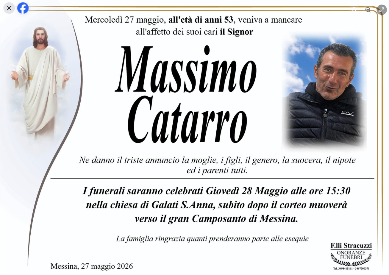 Necrologio di Massimo Catarro
