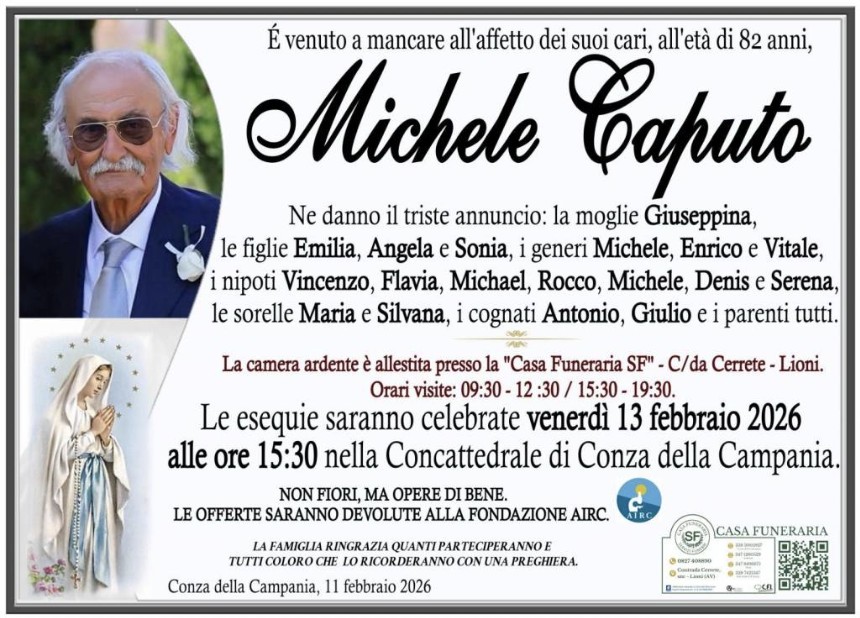 Necrologio di Michele Caputo