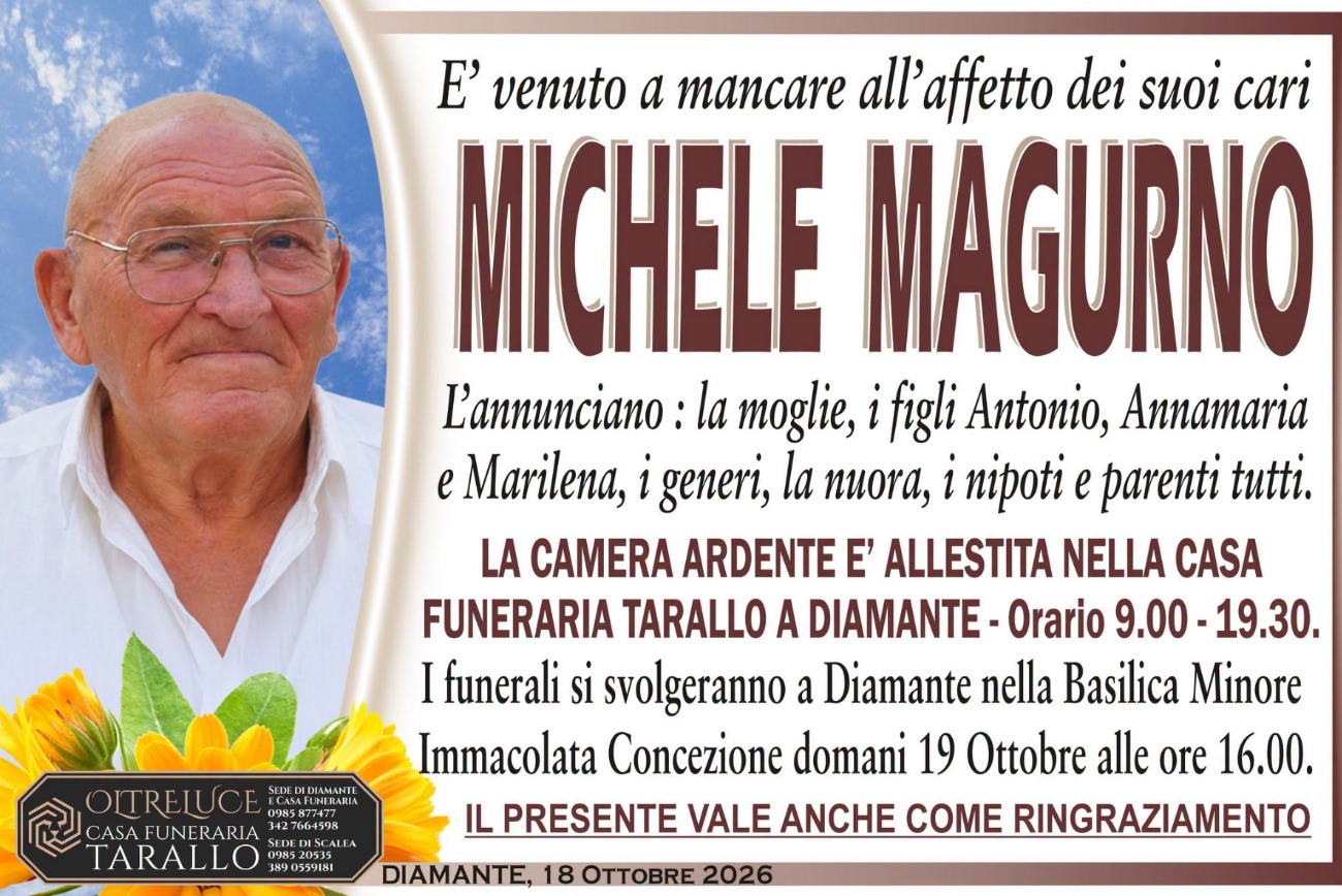 Necrologio di Michele Magurno