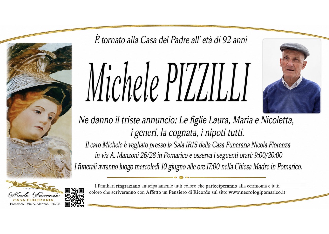 Necrologio di Michele Pizzilli