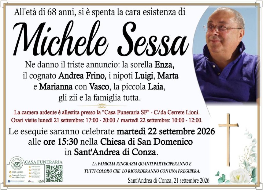 Necrologio di Michele Sessa