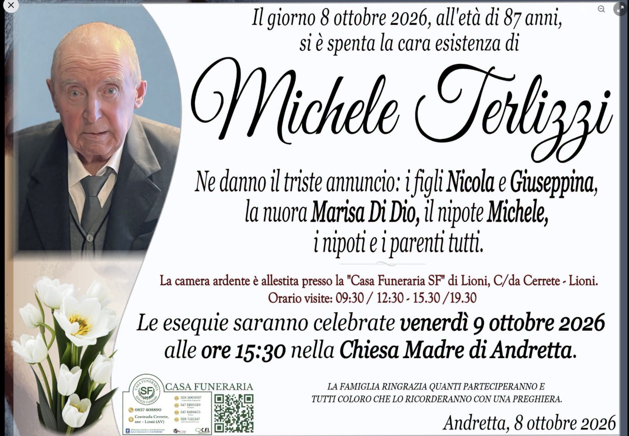 Necrologio di Michele Terlizzi