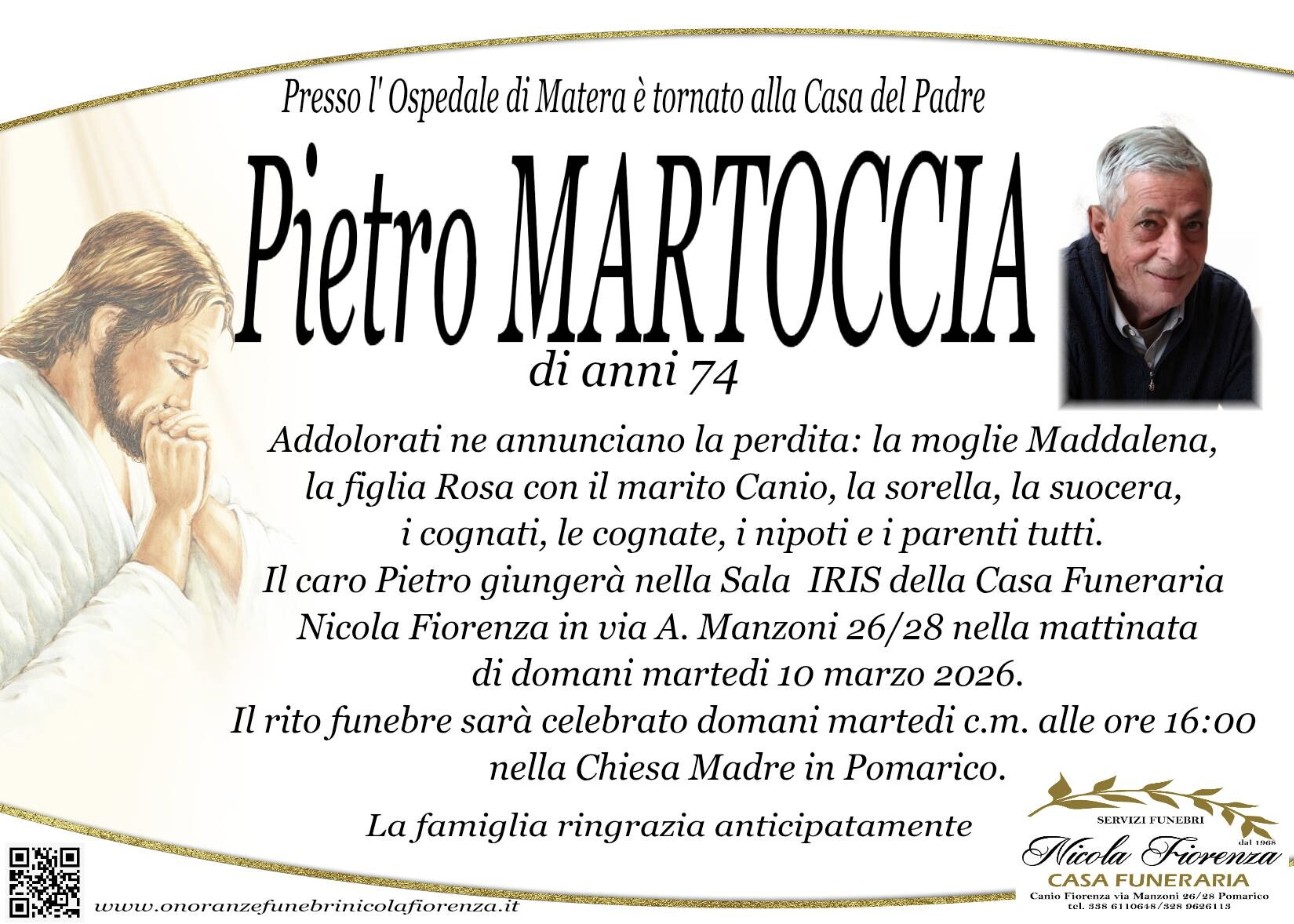 Necrologio di Pietro Martoccia