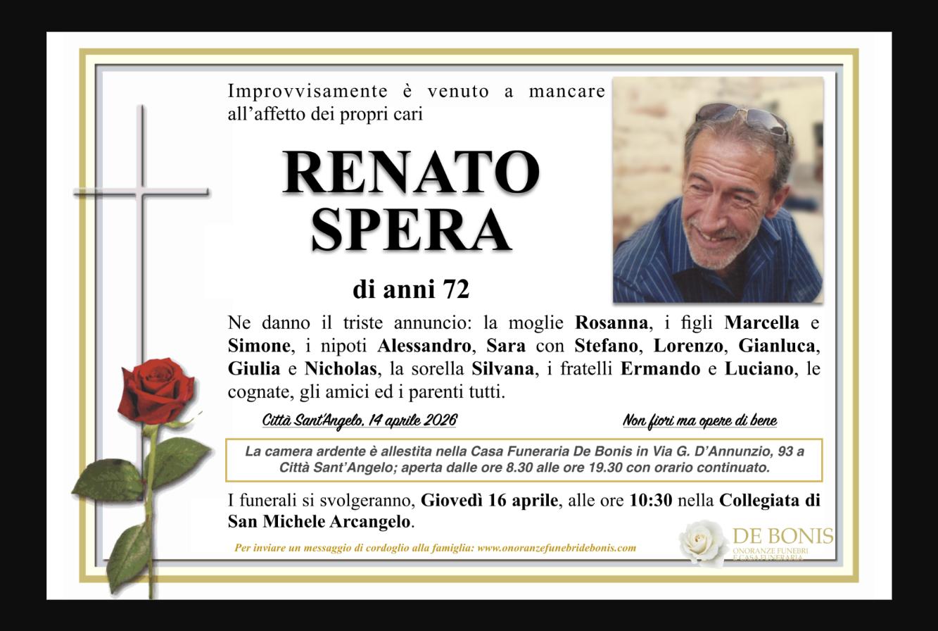 Necrologio di Renato Spera