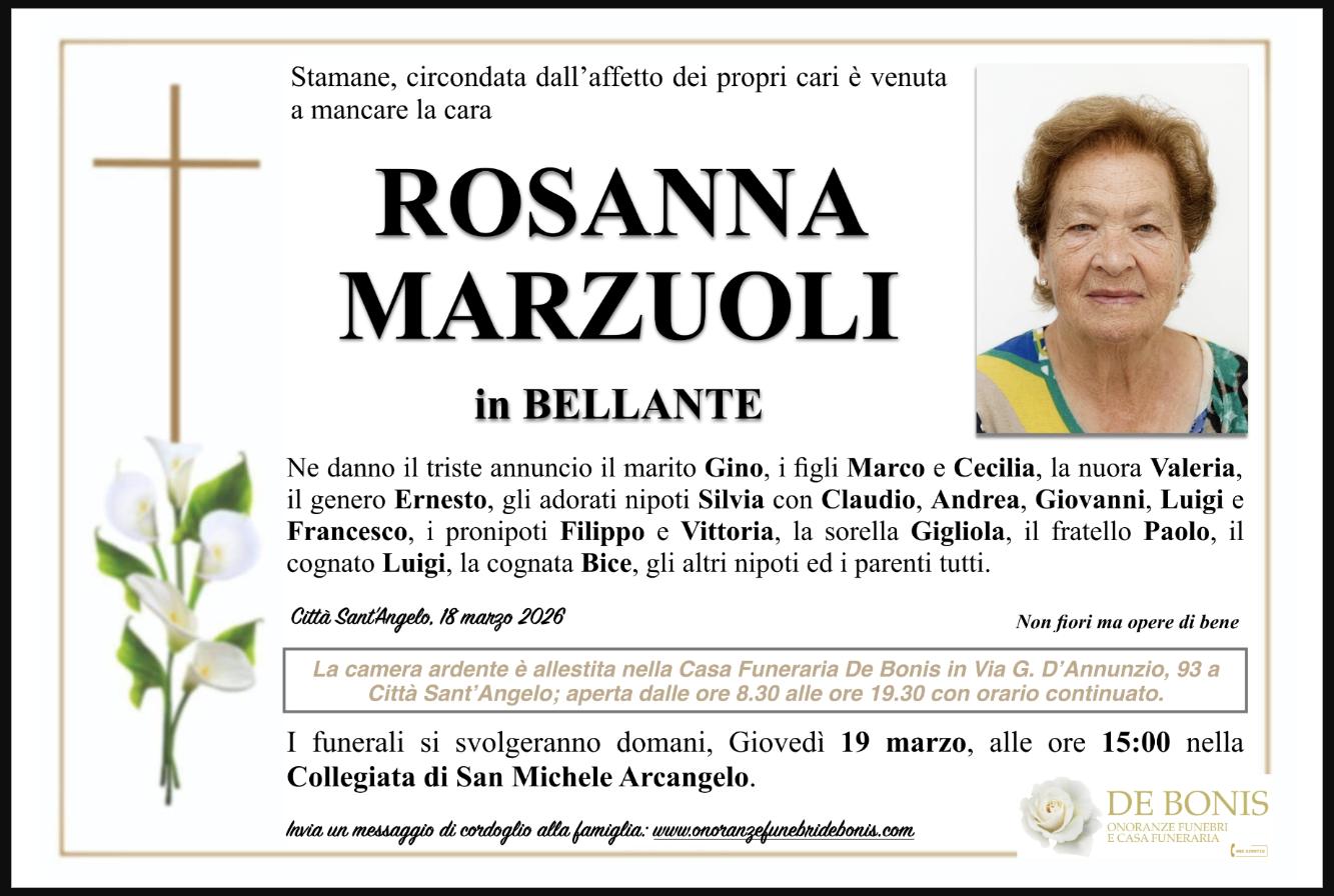 Necrologio di Rosanna Marzuoli