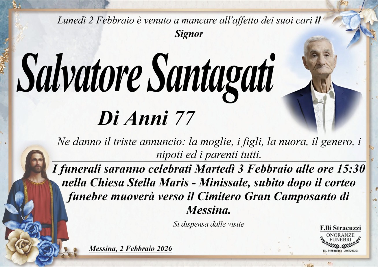 Necrologio di Salvatore Santagati