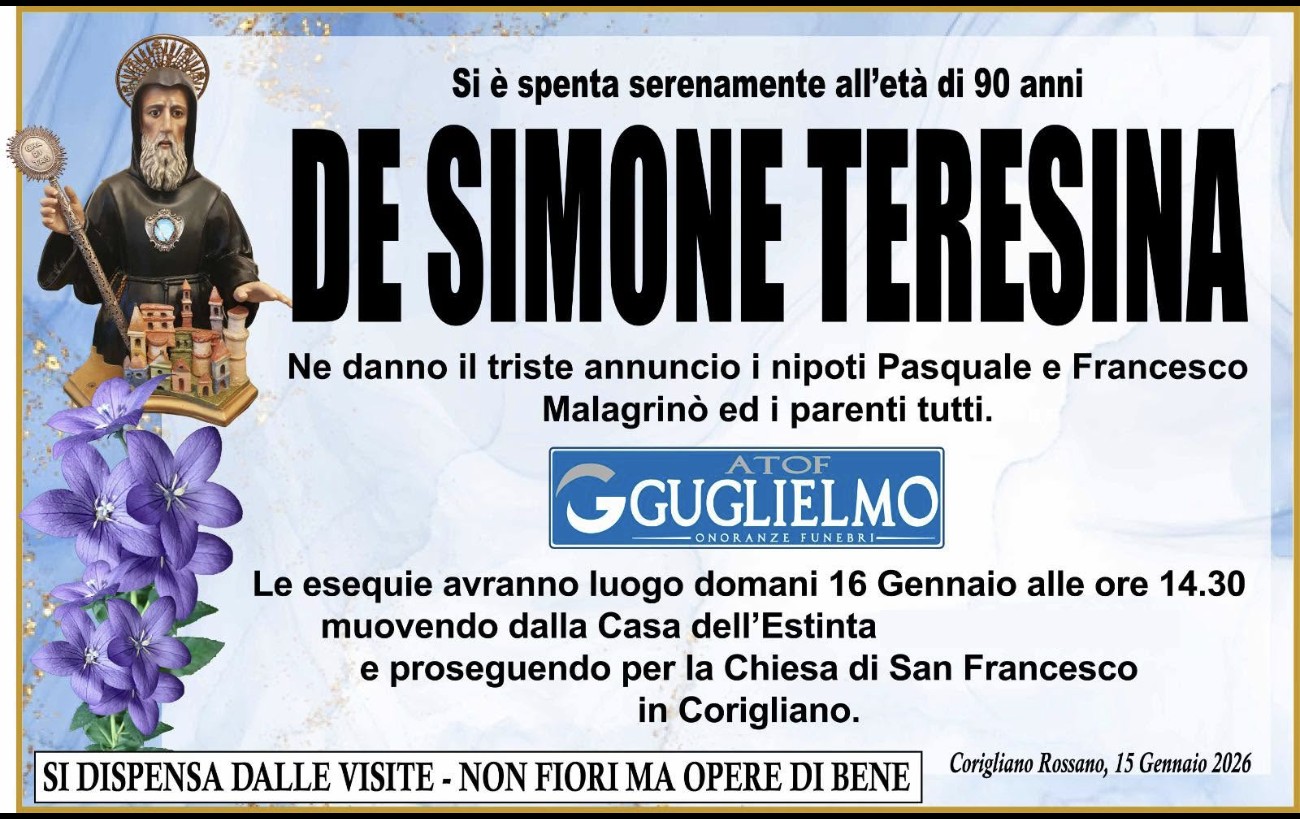 Ritratto di Teresina De Simone